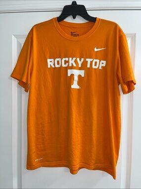 Nike Orange 'Rocky Top' Tennessee Tee with White Graphics